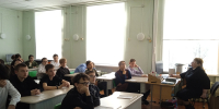 Преподаватель ЮУрГАУ провела профориентационные встречи в школе №15 города Троицка - ЮУрГАУ