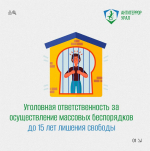 Участие в массовых беспорядках — серьезное правонарушение с уголовной ответственностью