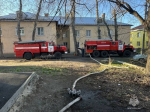 В Троицке произошел пожар в двухэтажном доме